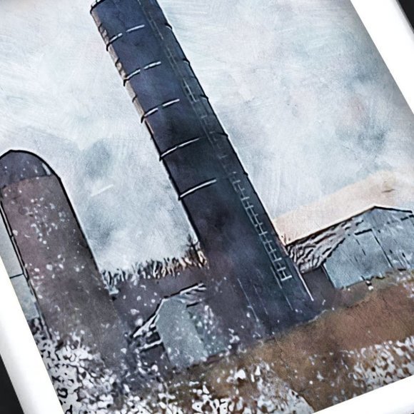 COPY - Framed‎ Watercolor forest  wall art - Picture 3 of 4